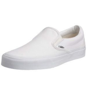 White Vans Slip-On Core Classics Trainers NWT